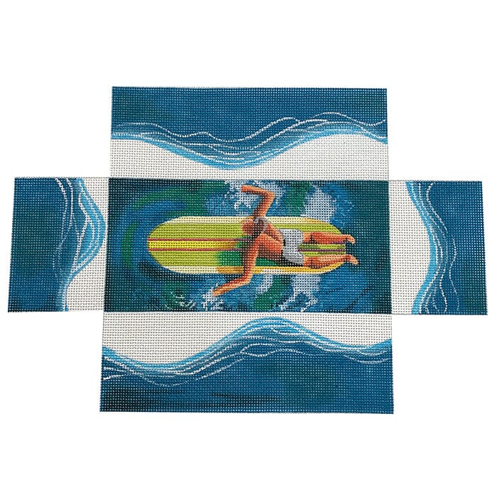 Surfer Dude Brick Cover Painted Canvas Colors of Praise - 1