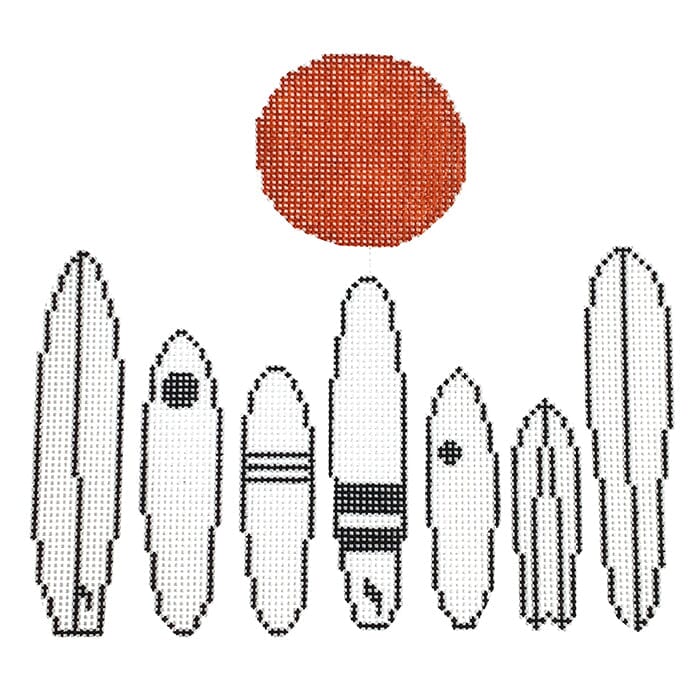 Surfs Up Painted Canvas Alice & Blue - 1