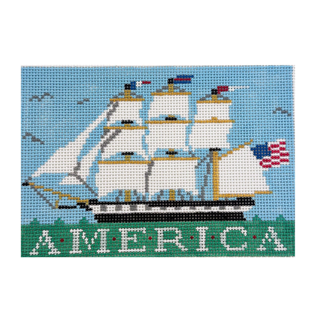 Tall Ship Small Size Painted Canvas The Meredith Collection - 1