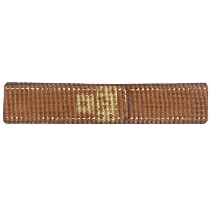 Tan Lock Bracelet Painted Canvas Rachel Donley - 1