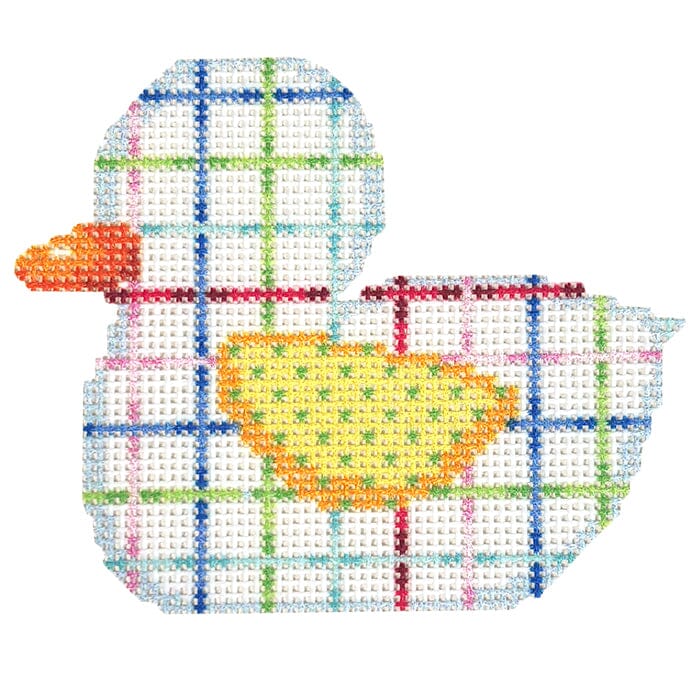 Tattersall Duckie Printed Canvas Two Sisters Needlepoint - 1