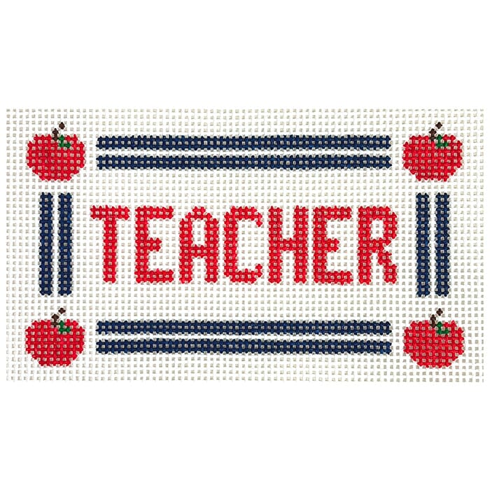 TEACHER Canvas Painted Canvas Goodpoint Needlepoint