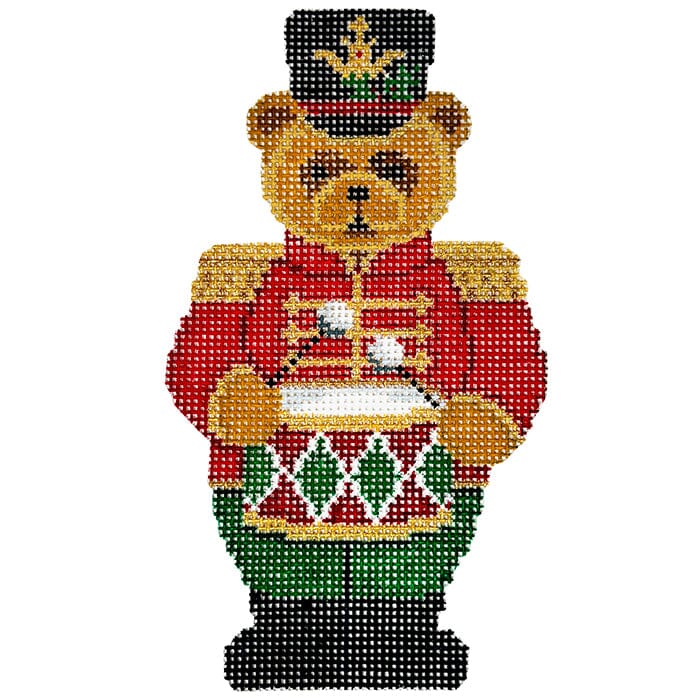 Teddy Drummer 18M Painted Canvas Susan Roberts Needlepoint Designs Inc. - 1