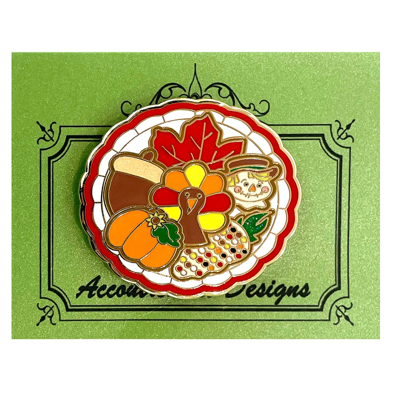 Thanksgiving Cookie Plate Needleminder Accessories Accoutrement Designs - 1