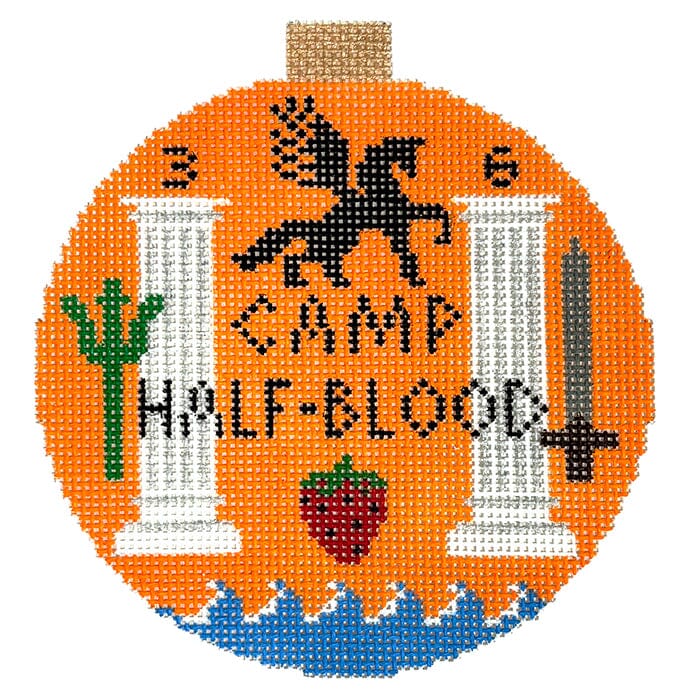 The Book Canvas Camp Half Blood Painted Canvas Mopsey Designs - 1