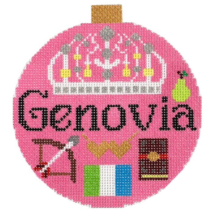 The Book Canvas Genovia Painted Canvas Mopsey Designs - 1