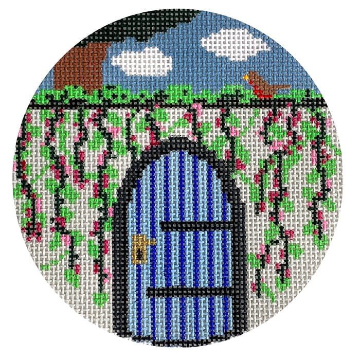 The Book Canvas Secret Garden Painted Canvas Mopsey Designs - 1