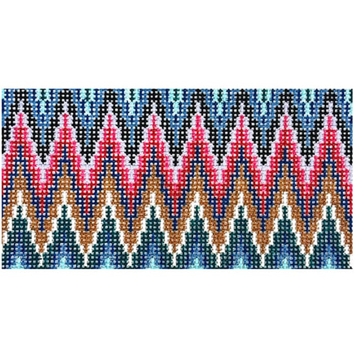 The Cool Flames Clutch Insert 3x6 Painted Canvas Rachel Barri Designs - 1
