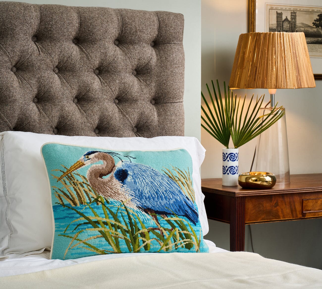 The Great Blue Heron Needlepoint Kit Kits Elizabeth Bradley Design