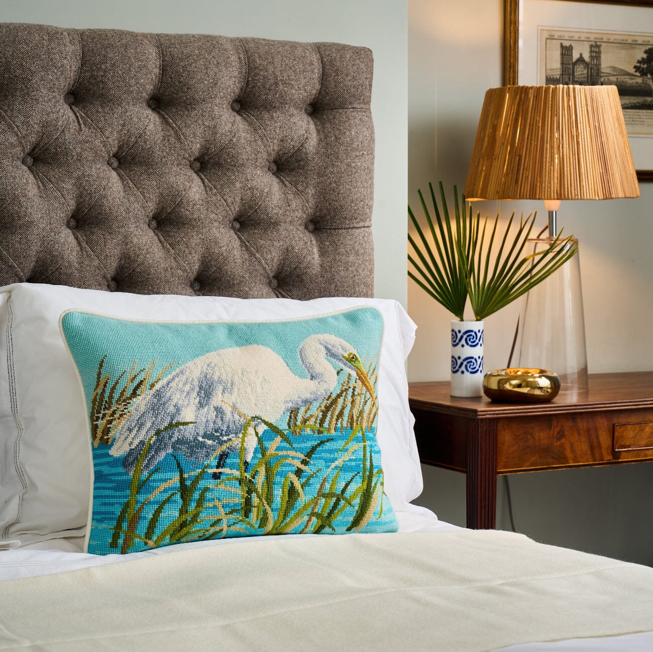 The Great Egret Needlepoint Kit Kits Elizabeth Bradley Design