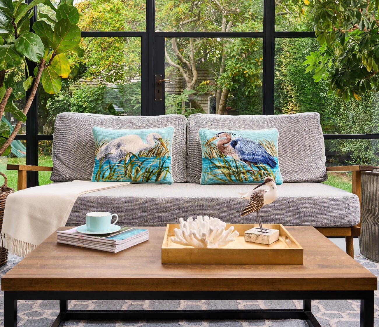 The Great Egret Needlepoint Kit Kits Elizabeth Bradley Design