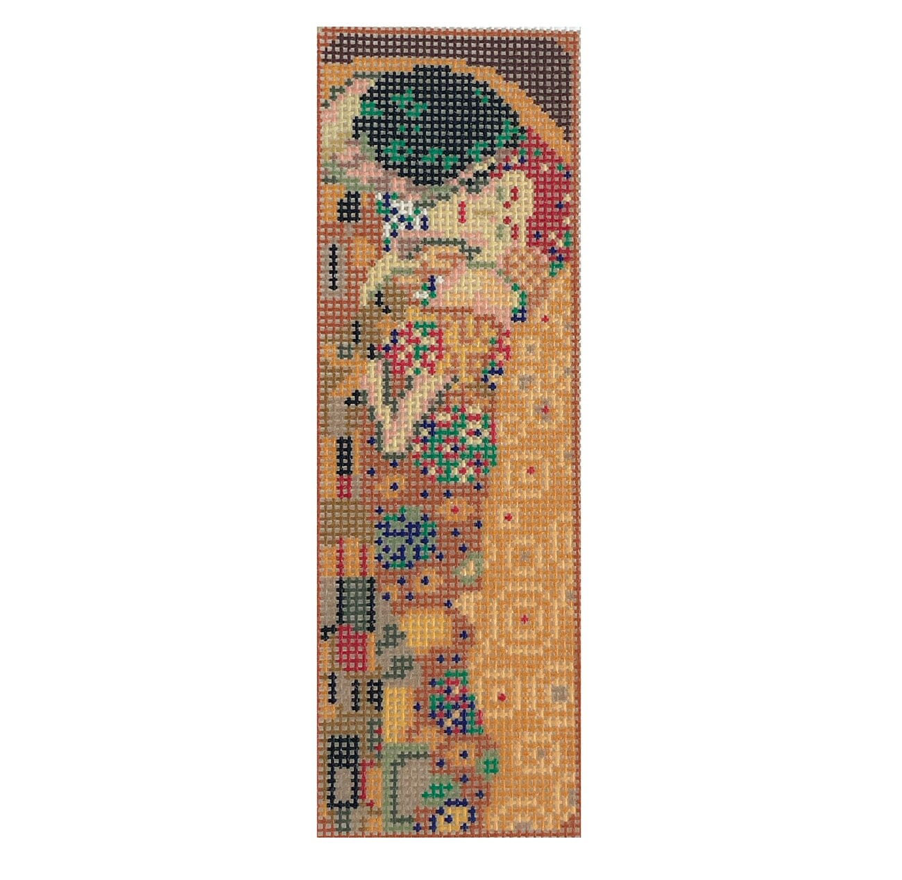 The Kiss Bookmark Painted Canvas Atlantic Blue Canvas - 1