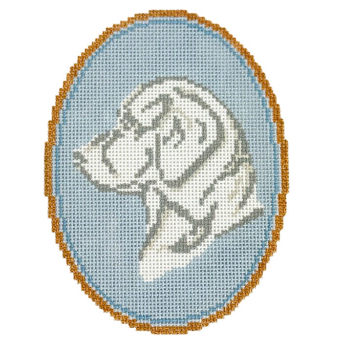 The Labrador Cameo Painted Canvas Atlantic Blue Canvas - 1