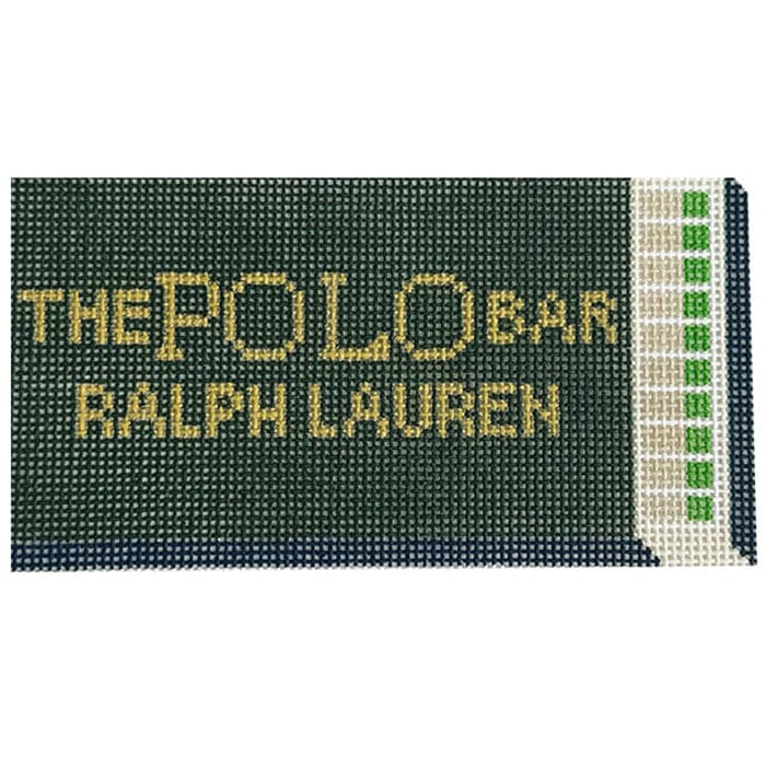 The Polo Bar Matchbox Ornament Painted Canvas Spruce Street Studio - 1