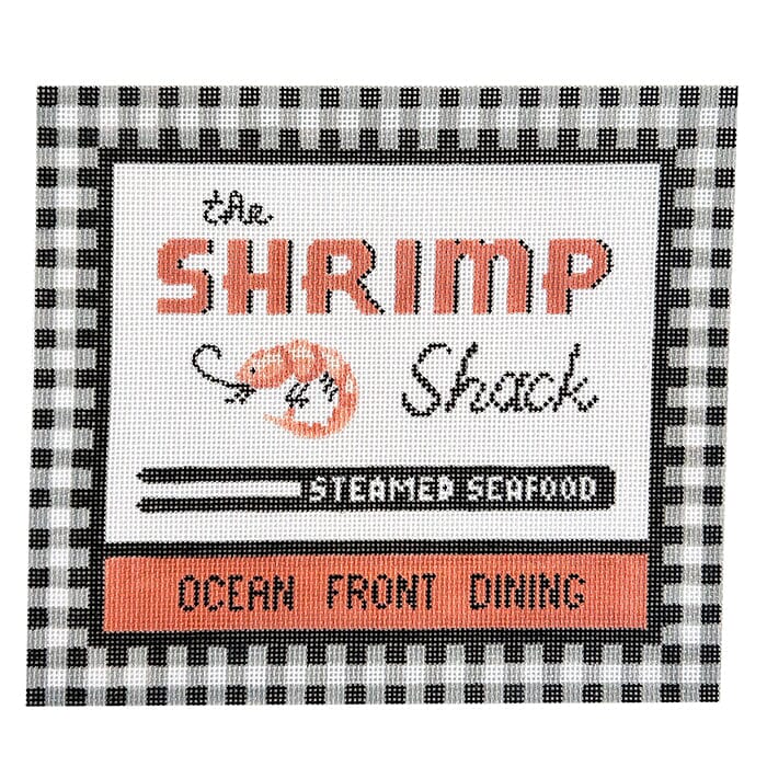 The Shrimp Shack Painted Canvas The Gingham Stitchery - 1
