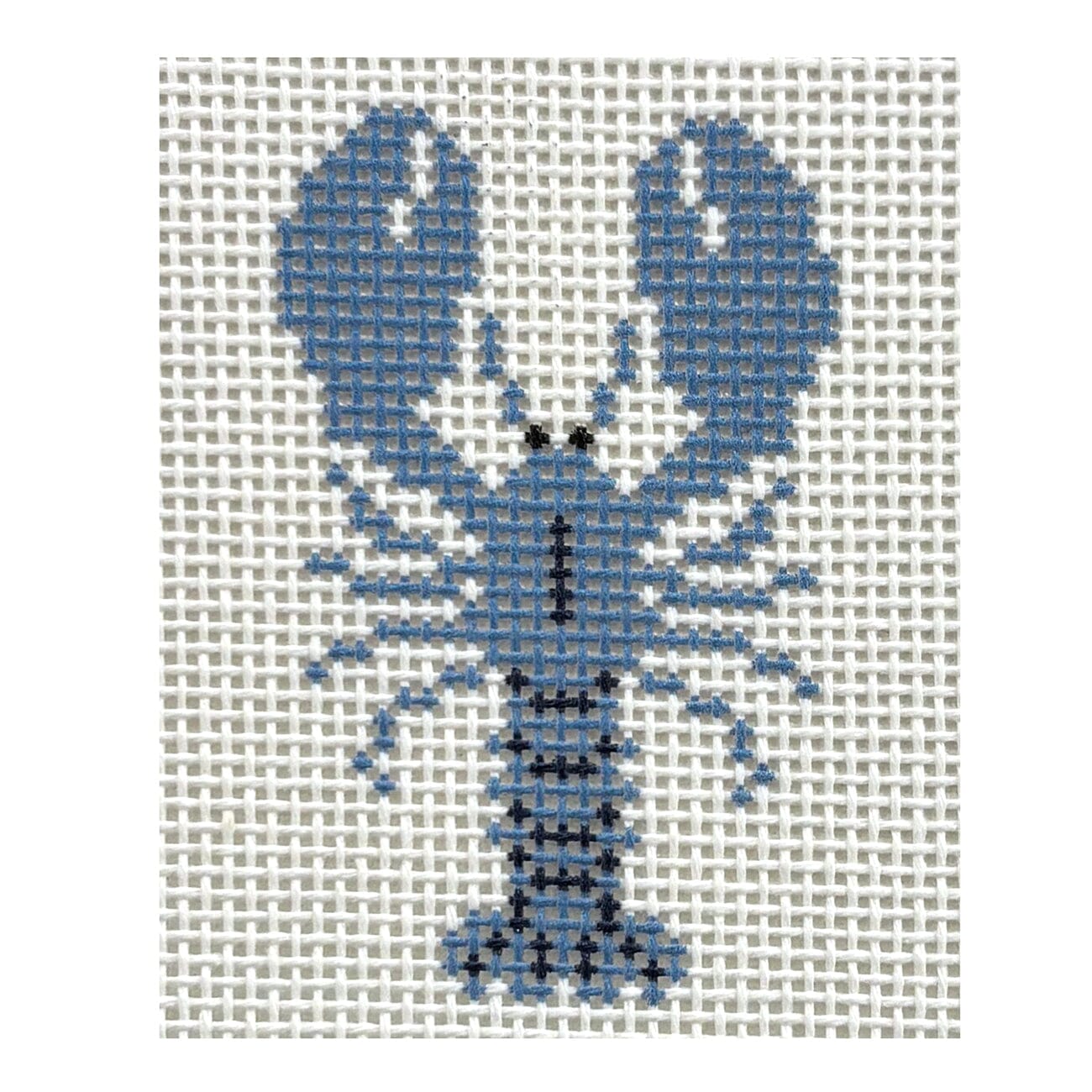 Tiny Blue Lobster Painted Canvas Ann Kaye Studio - 1