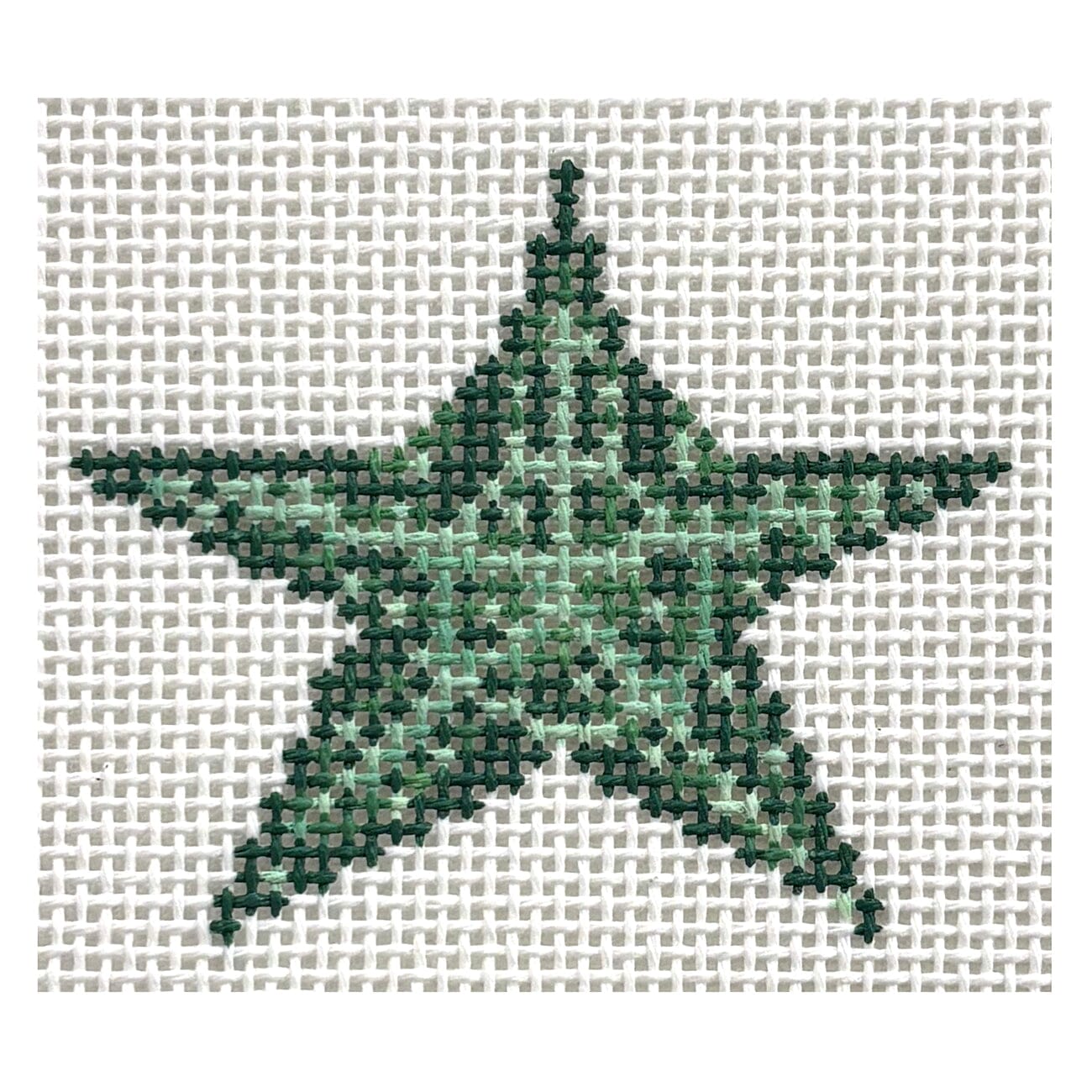 Tiny Green Starfish Painted Canvas Ann Kaye Studio - 1