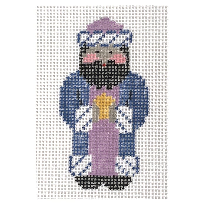 Tiny Second Wise Man Painted Canvas Kathy Schenkel Designs