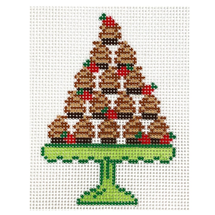 Tipsy Tower Chocolate Strawberry Treats Painted Canvas KCN Designers - 1