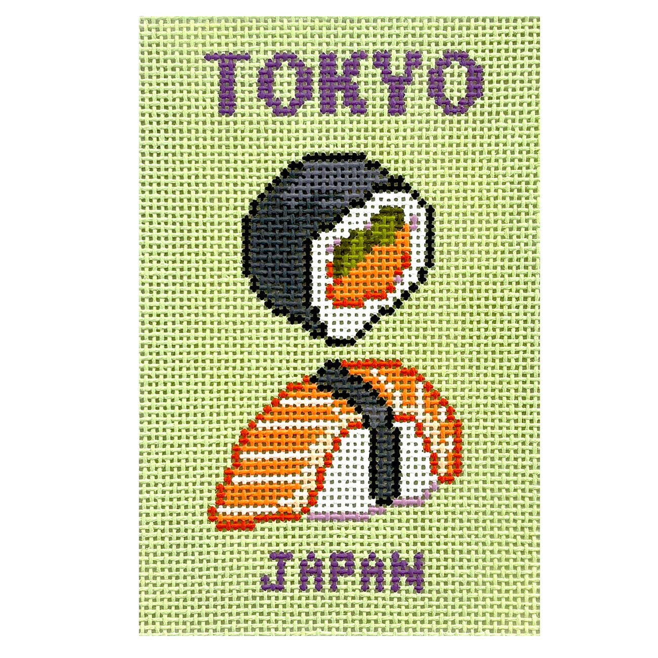 Tokyo Travel Book Painted Canvas Atlantic Blue Canvas - 1