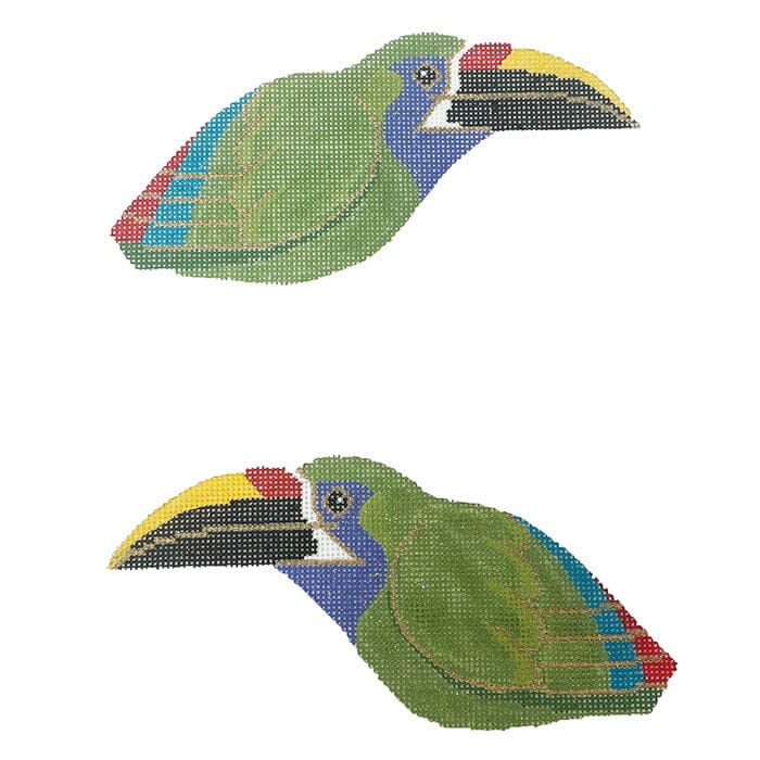 Toucanet 2 Sided Clip On Painted Canvas Labors of Love Needlepoint - 1