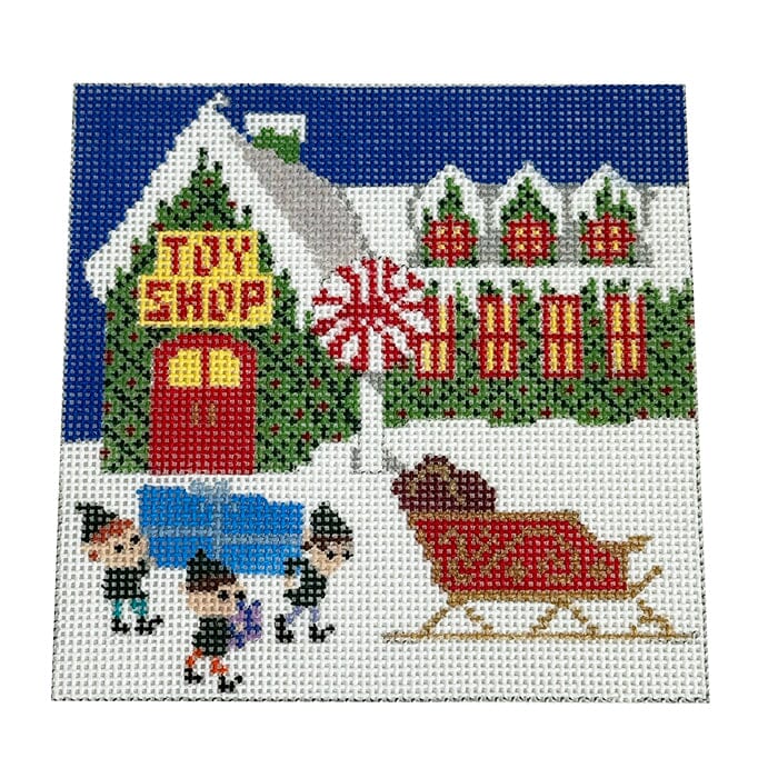 Toy Shop Square Painted Canvas KCN Designers - 1