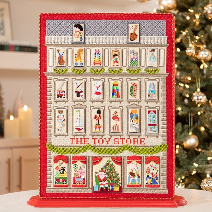 Toy Store Advent Calendar Backdrop and Windows Printed Canvas Kirk & Bradley - 5