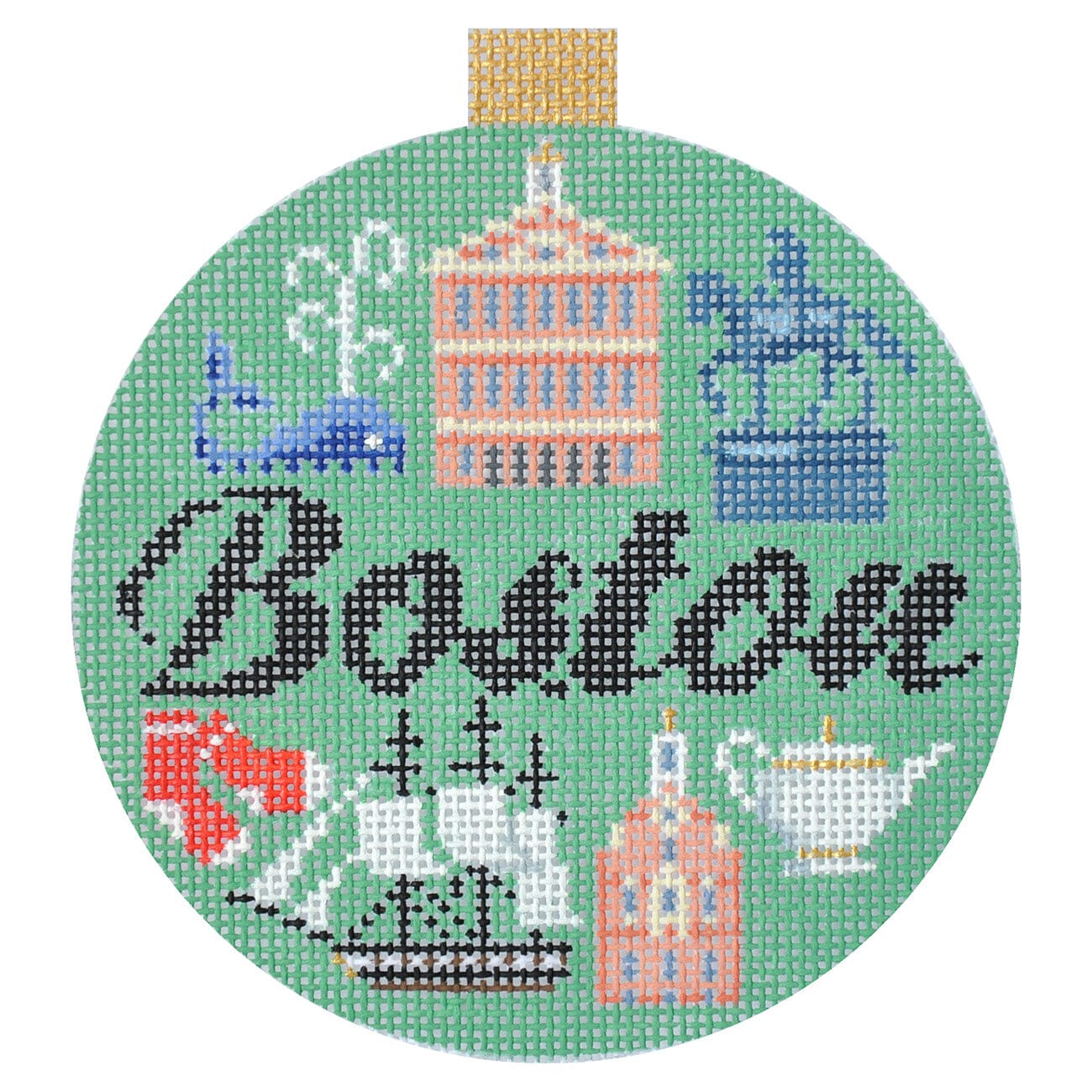 Travel Round - Boston with Stitch Guide - 1