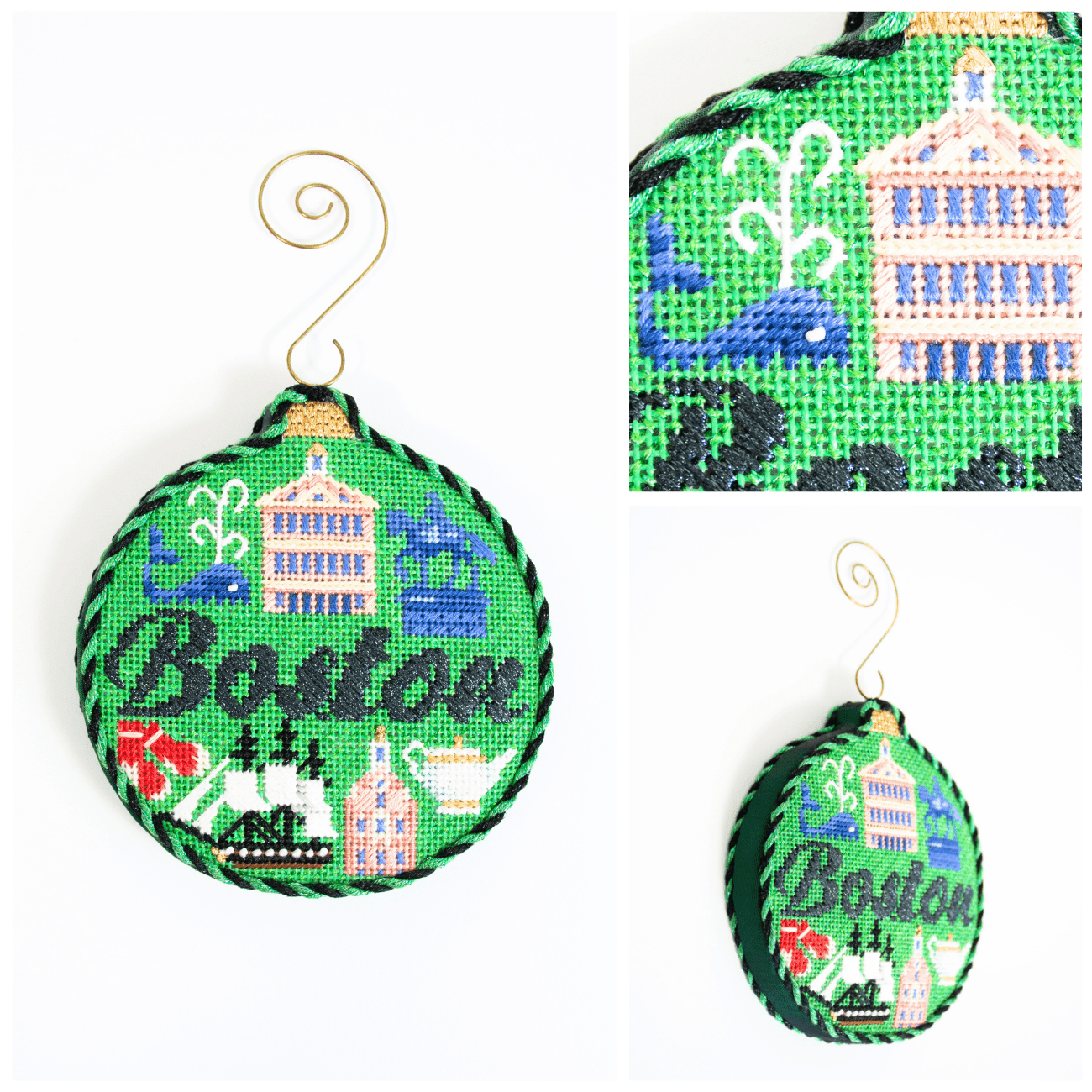 Travel Round Boston with Stitch Guide Printed Canvas Kirk & Bradley - 3
