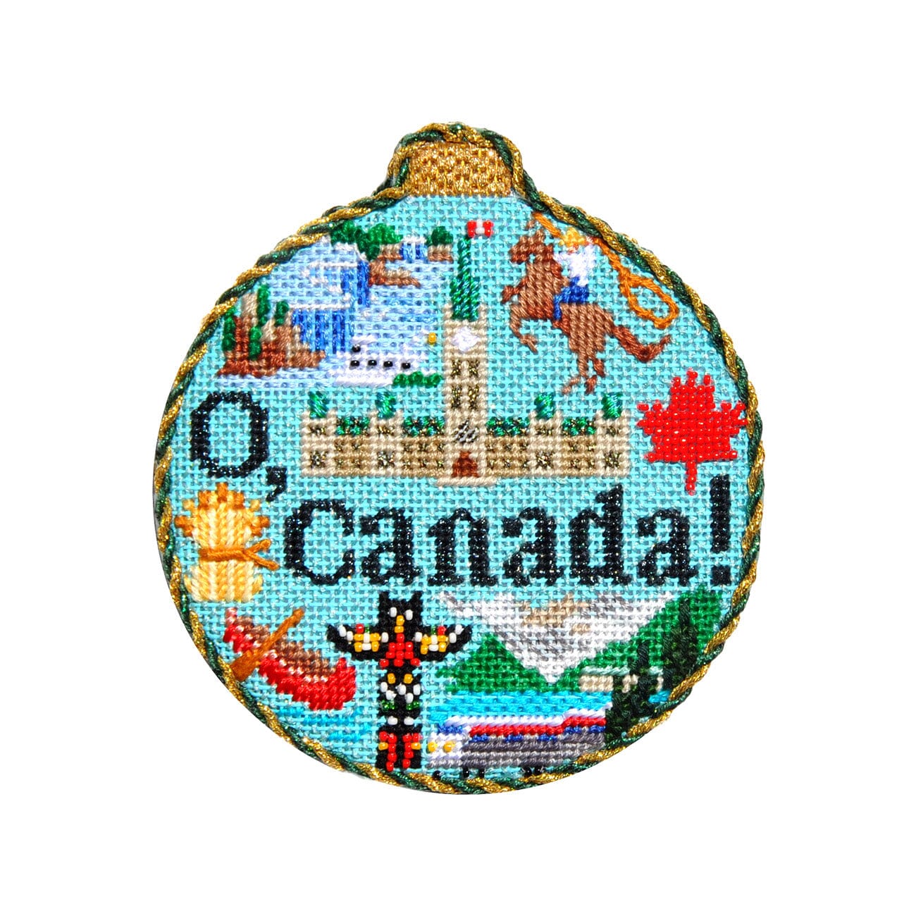 Travel Round Canada with Stitch Guide Printed Canvas Kirk & Bradley - 2