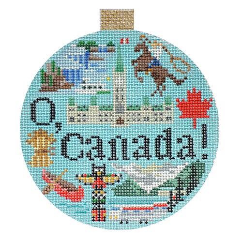 Travel Round Canada with Stitch Guide Printed Canvas Kirk & Bradley - 1