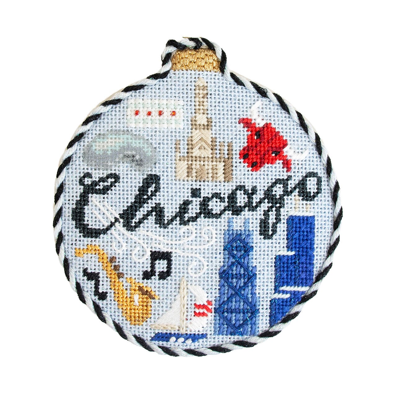 Travel Round Chicago with Stitch Guide Printed Canvas Kirk & Bradley - 2