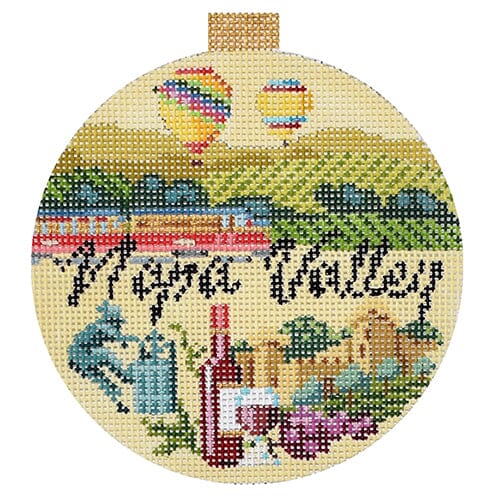 Travel Round Napa Valley with Stitch Guide Printed Canvas Kirk & Bradley - 1