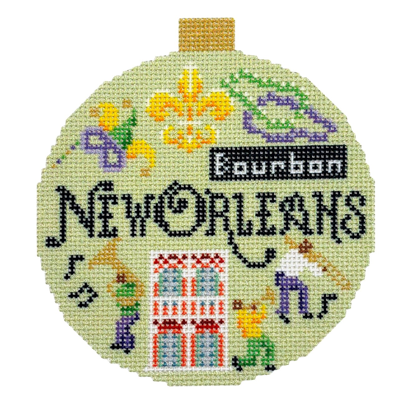 Travel Round New Orleans with Stitch Guide Printed Canvas Kirk & Bradley - 2