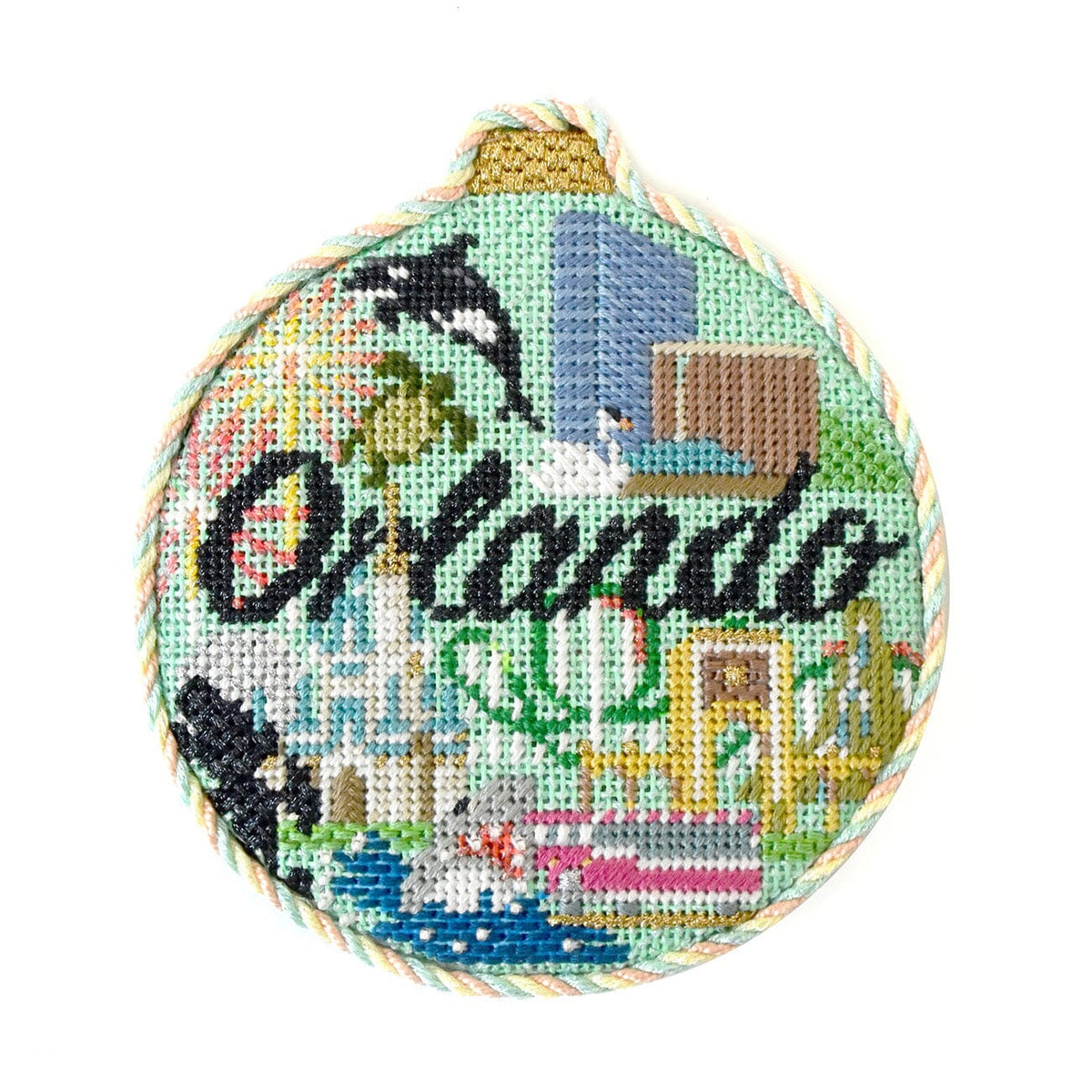 Travel Round Orlando with Stitch Guide Painted Canvas Kirk & Bradley - 2