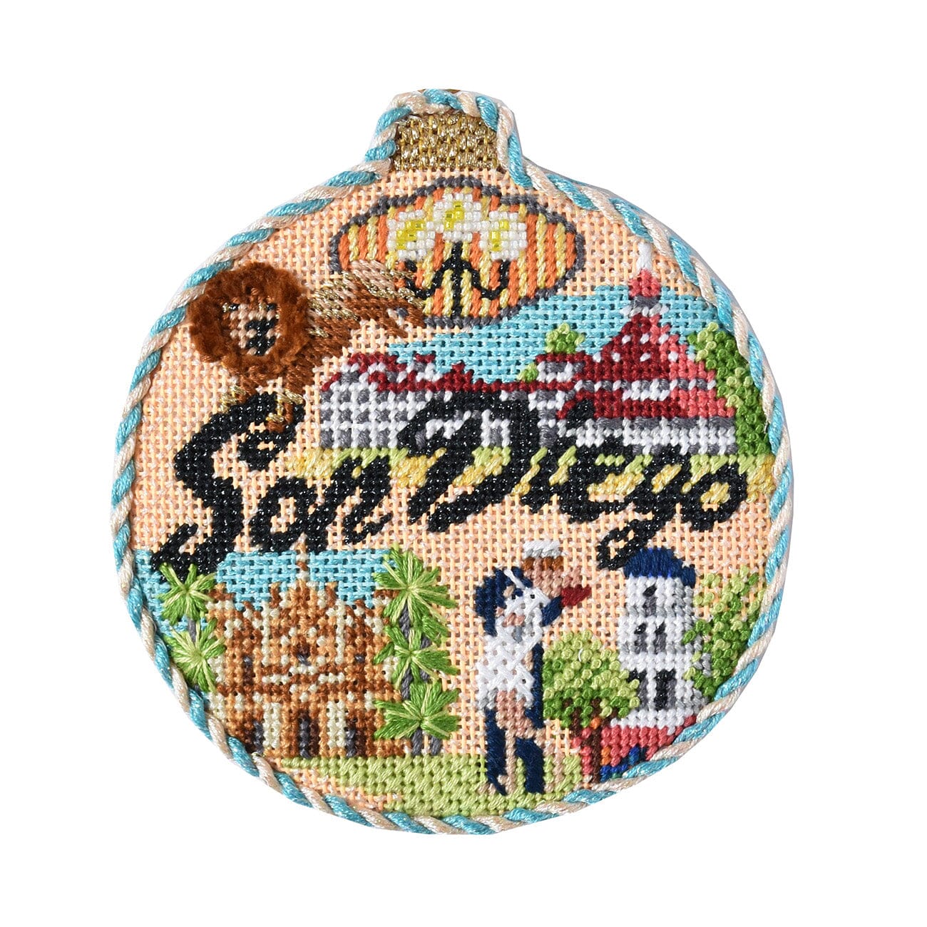 Travel Round San Diego with Stitch Guide Painted Canvas Kirk & Bradley - 2