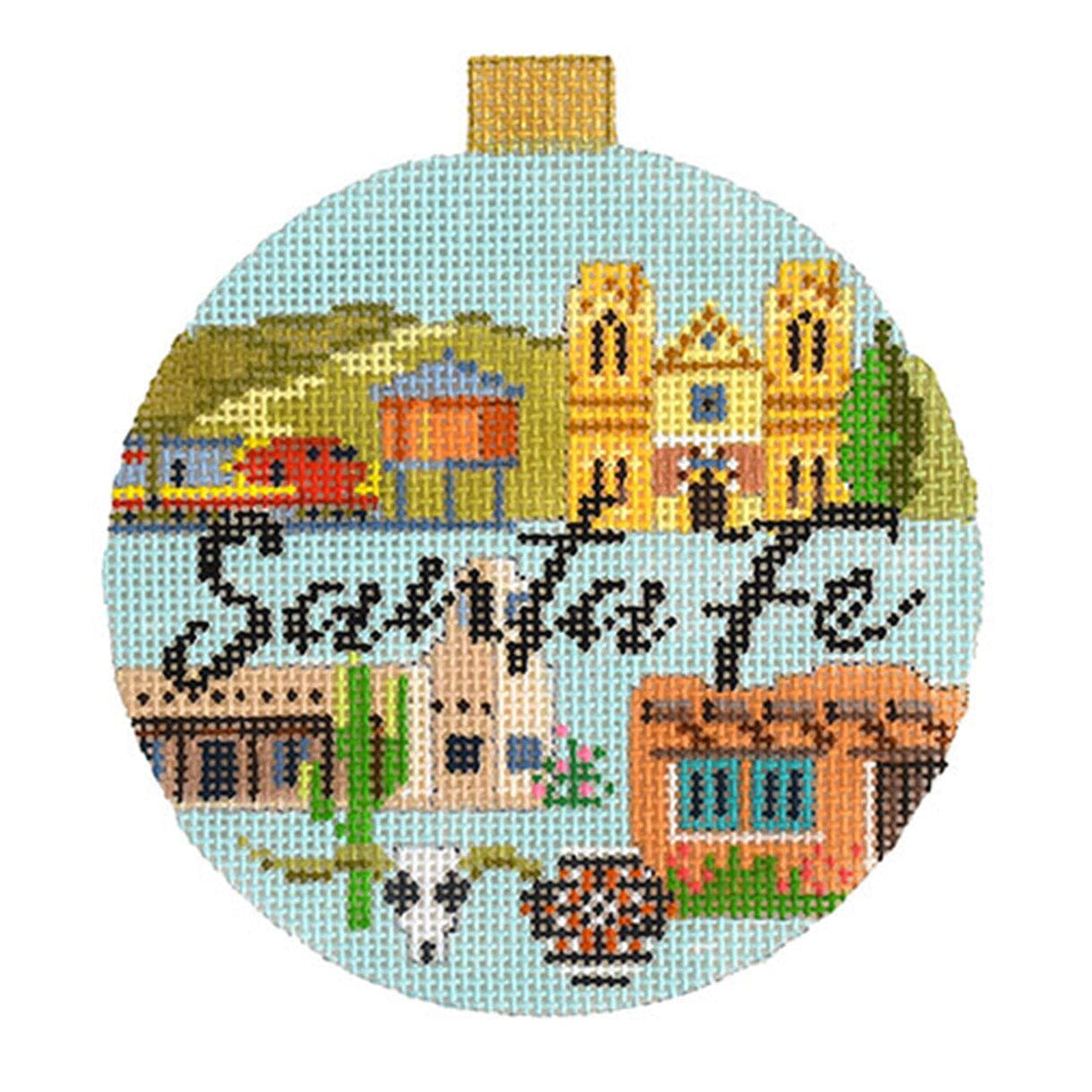 Travel Round Santa Fe with Stitch Guide Printed Canvas Kirk & Bradley - 1