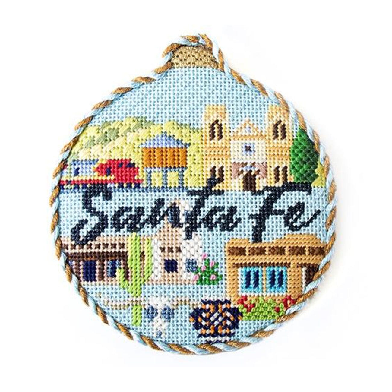 Travel Round Santa Fe with Stitch Guide Printed Canvas Kirk & Bradley - 2