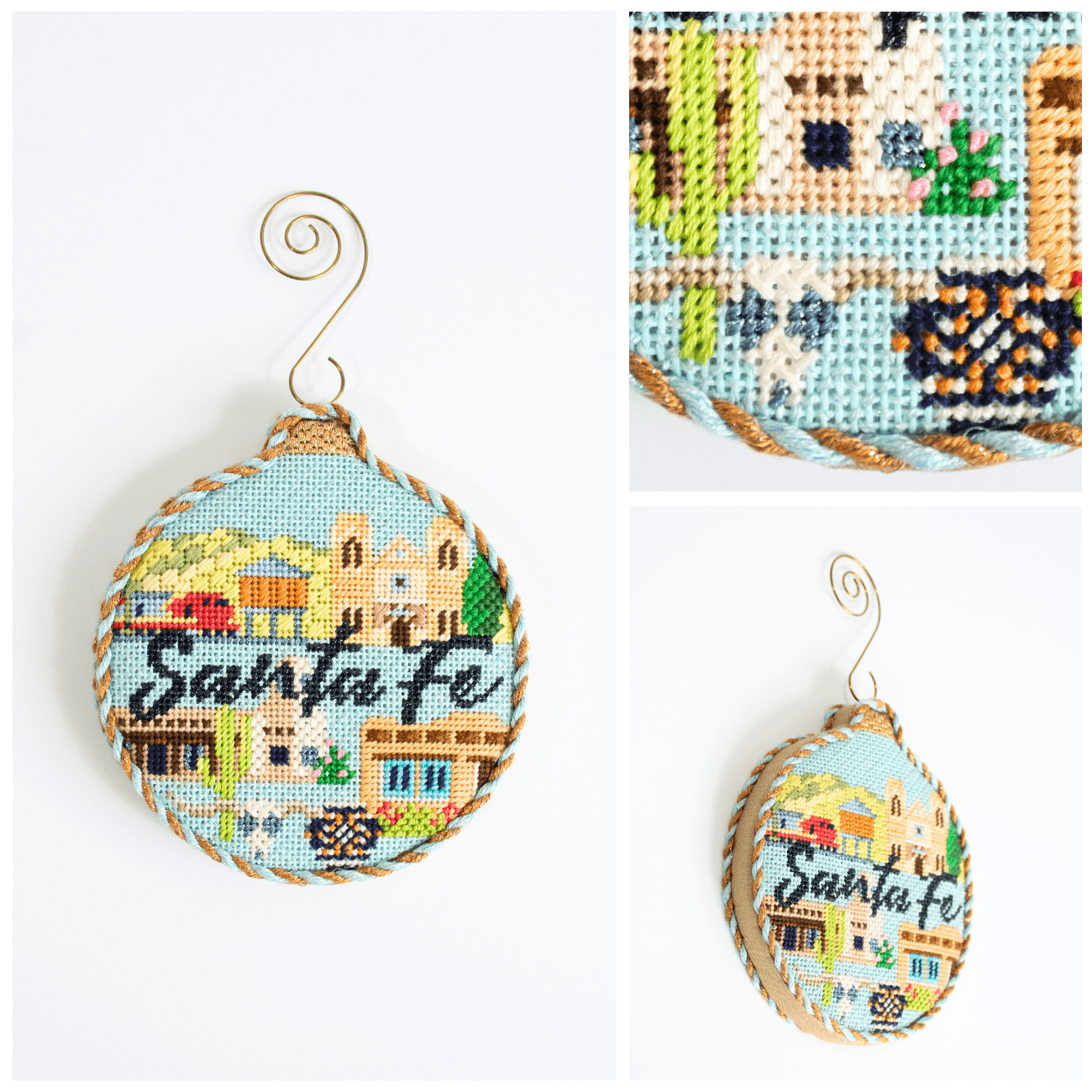 Travel Round Santa Fe with Stitch Guide Printed Canvas Kirk & Bradley - 3