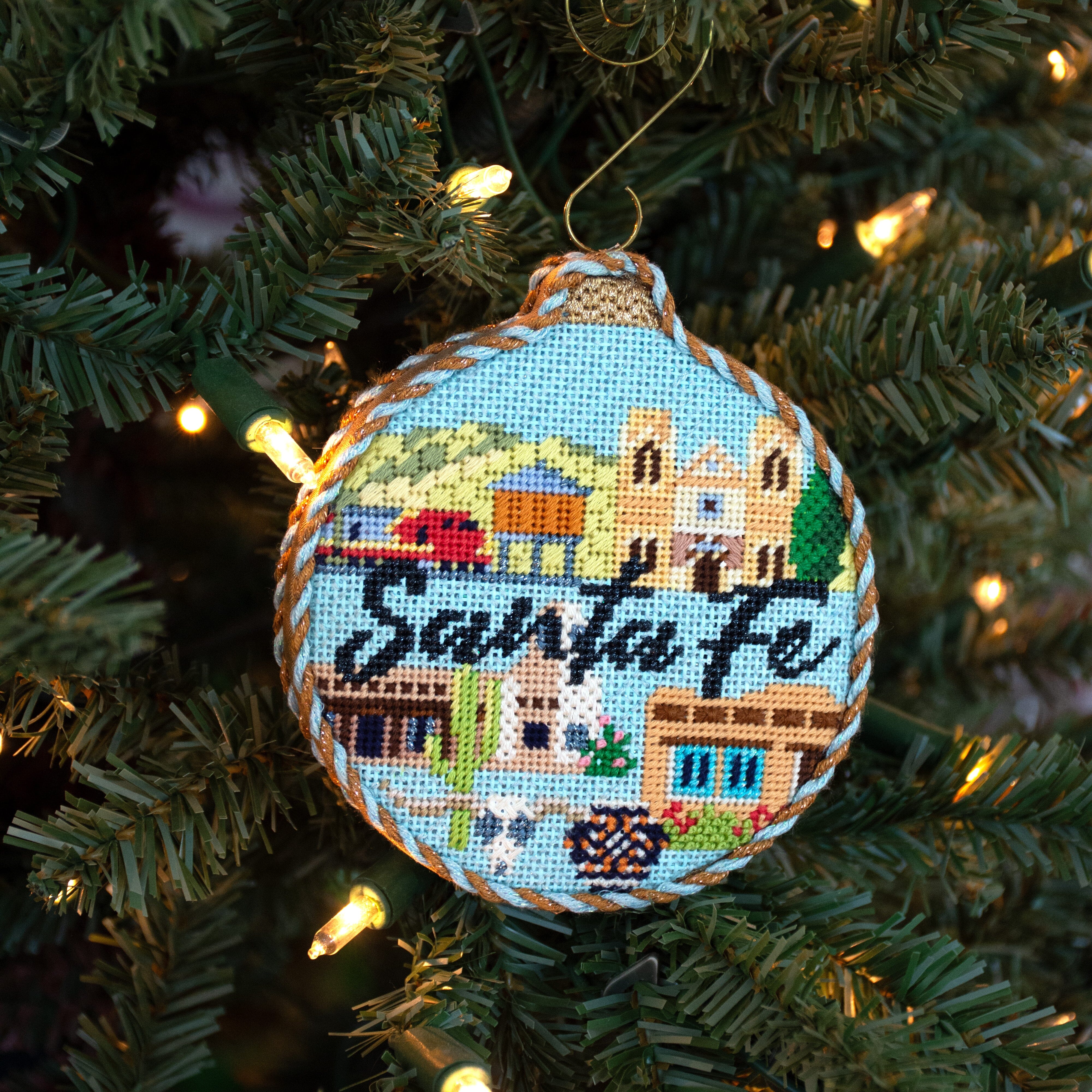 Travel Round Santa Fe with Stitch Guide Printed Canvas Kirk & Bradley - 4