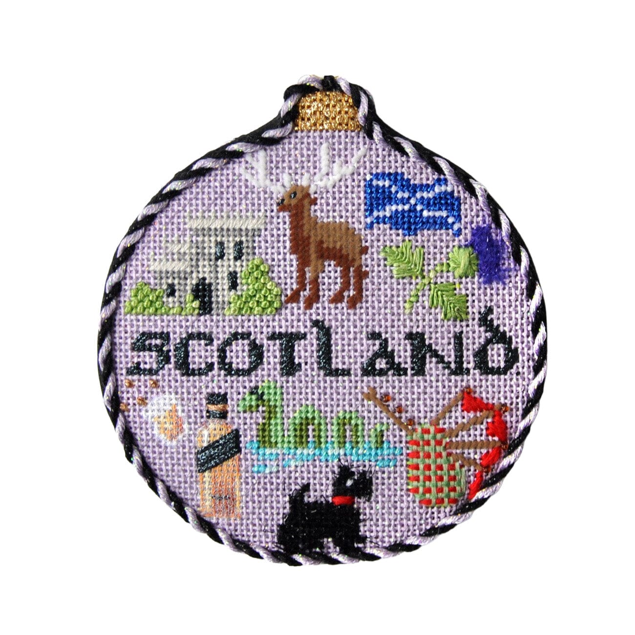 Travel Round Scotland with Stitch Guide Printed Canvas Kirk & Bradley - 2