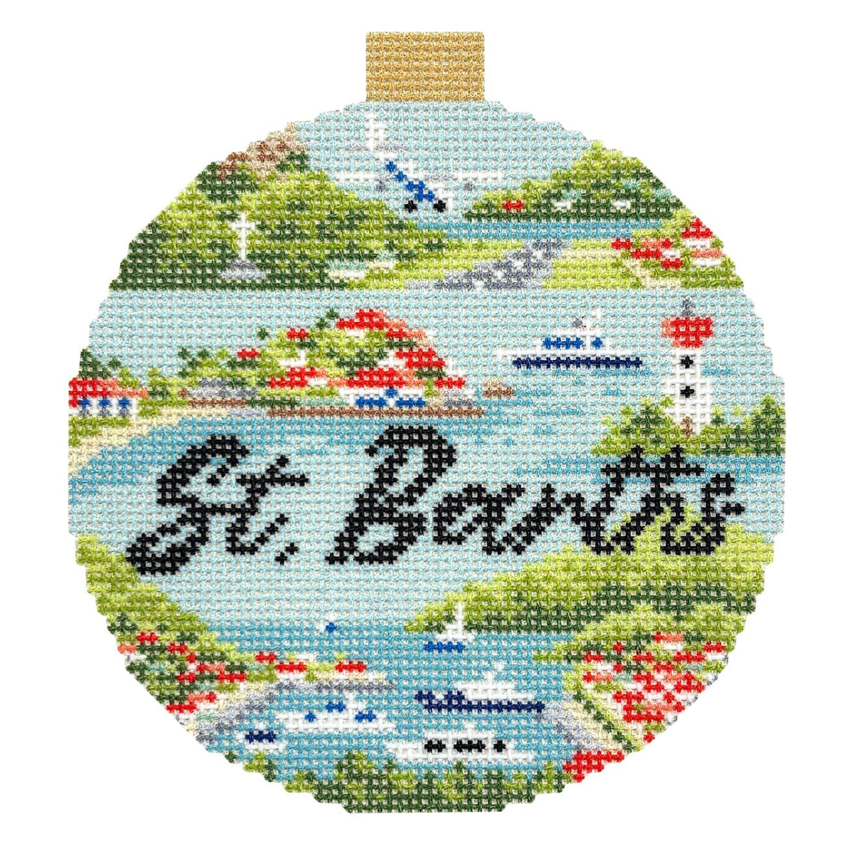 Travel Round St. Barths Printed Canvas Kirk & Bradley - 1