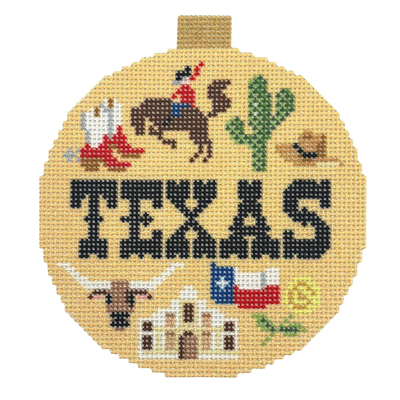 Travel Round Texas with Stitch Guide Printed Canvas Kirk & Bradley - 2