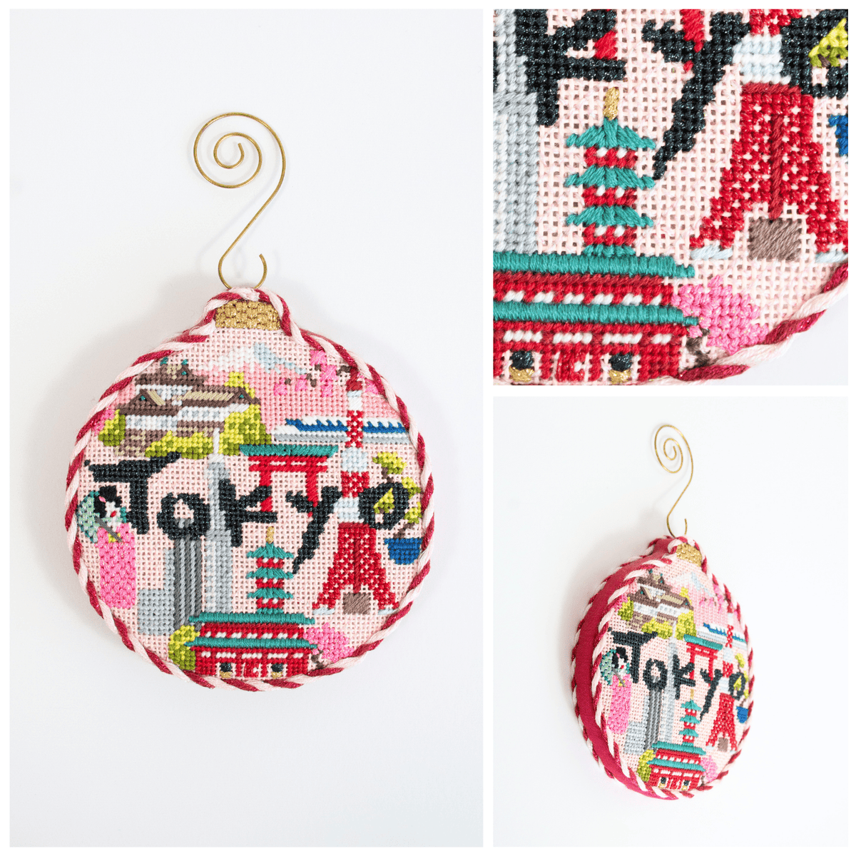 Travel Round Tokyo with Stitch Guide Printed Canvas Kirk & Bradley - 3