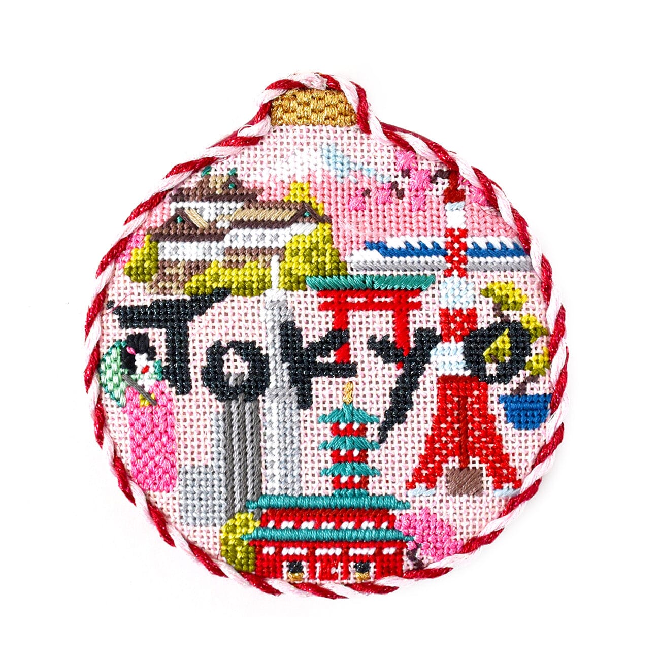 Travel Round Tokyo with Stitch Guide Printed Canvas Kirk & Bradley - 2
