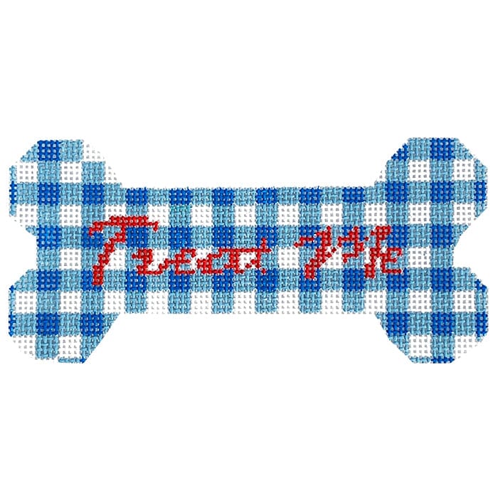 Treat Me Bone Painted Canvas Audrey Wu Designs