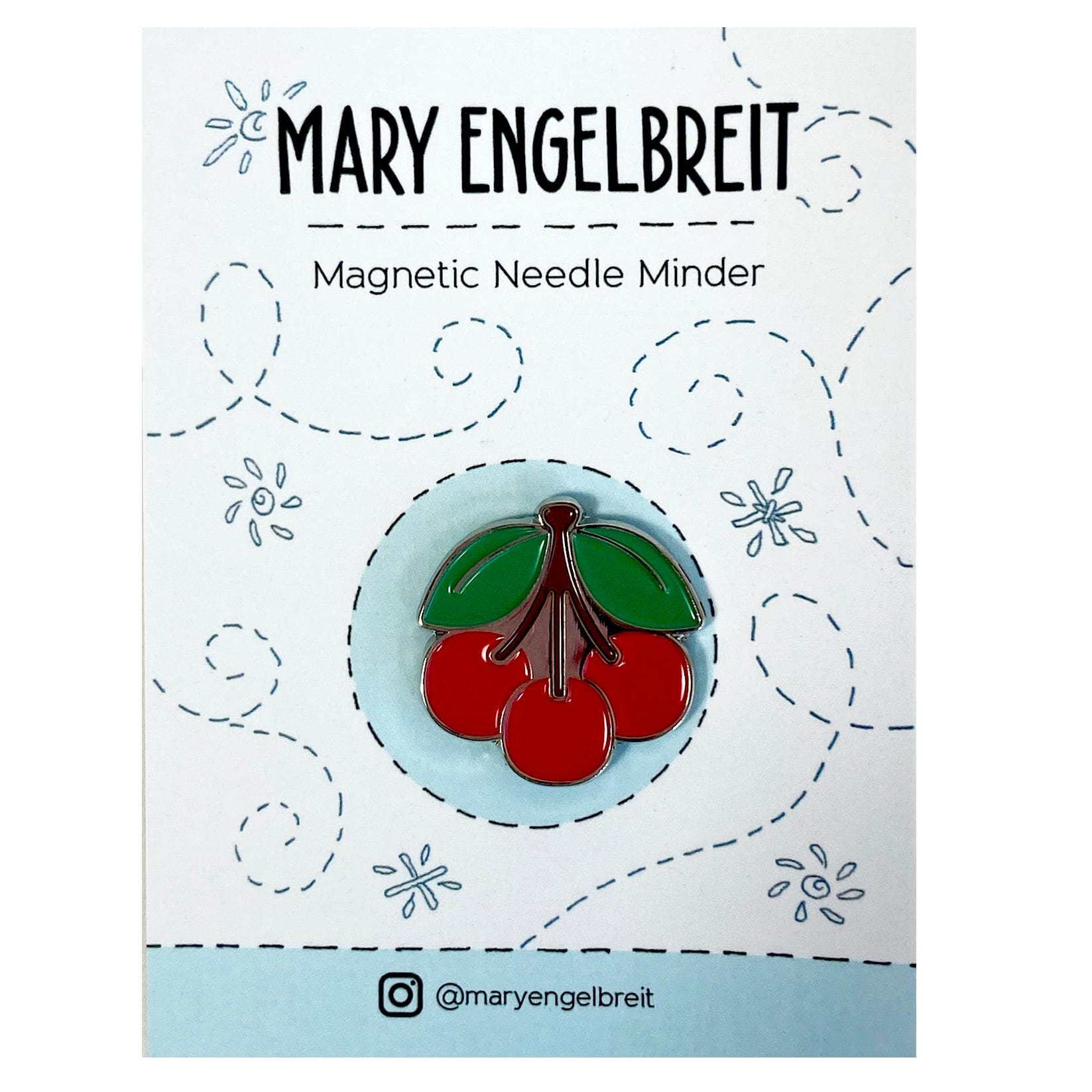 Triple Cherry Needle Minder Accessories Mary Engelbreit Studios - 1