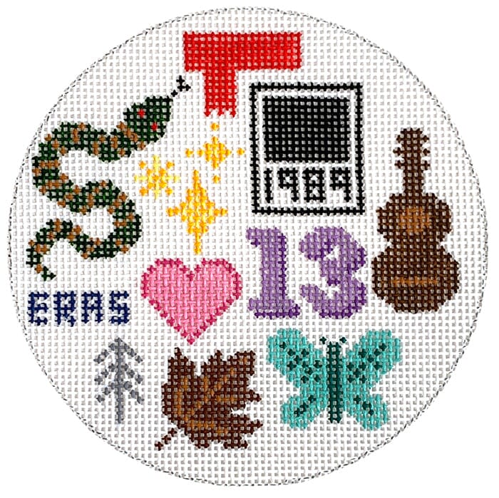 TS Eras 4" Ornament Painted Canvas Love MHB Studio - 1