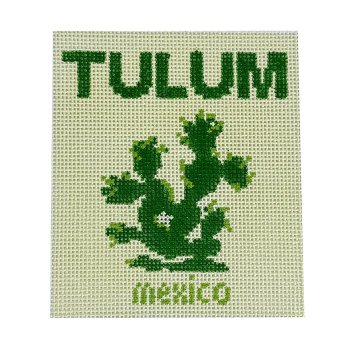 Tulum Book Mini Painted Canvas Atlantic Blue Canvas - 1