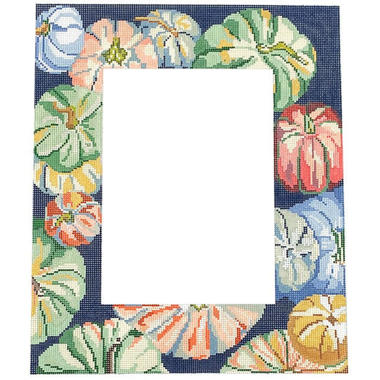Tumbling Pumpkins Frame Painted Canvas The Gingham Stitchery 